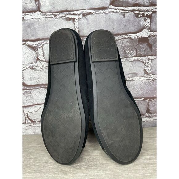 Vionic Spark Tiegan Black Suede Leather Patent Toe Ballet Flats Women Sz 9.5M US - Picture 11 of 16